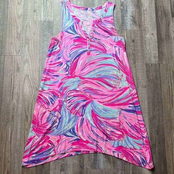 Lilly Pulitzer Magenta Oh My Guava Havana Swing Dress - Picture 2 of 12